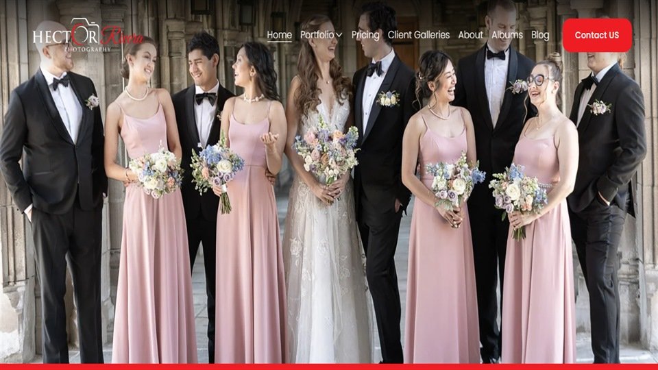 Squarespace website developed for Hector Rivera Photography