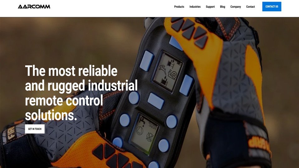 Website we designed and developed for AARCOMM